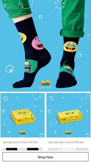 Happy Socks x Sponge Bob