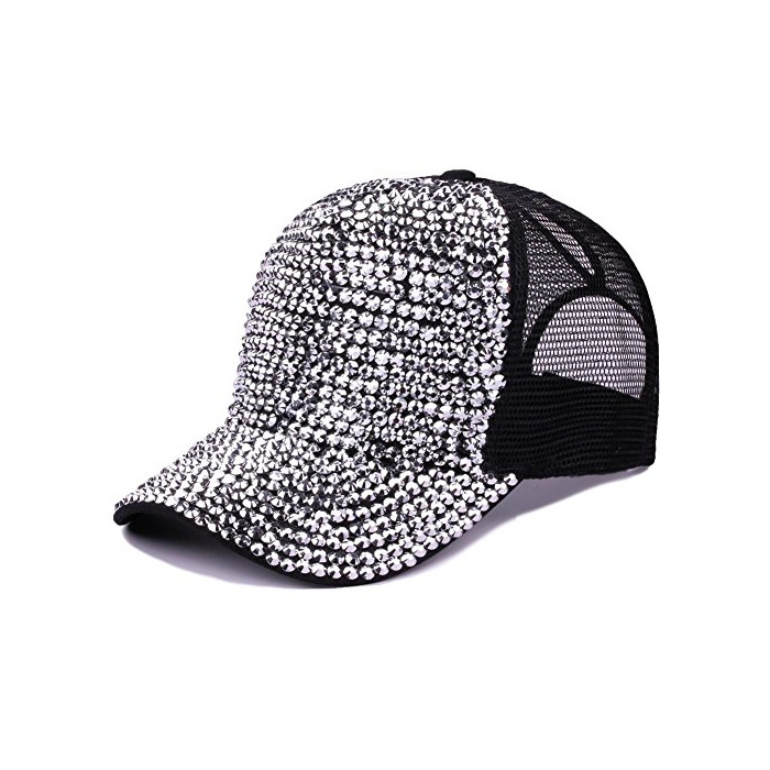 Producto Nikgic Hombres y Mujeres Moda personalidad brillante diamantes LÄSSIG Béisbol Gorro Verano