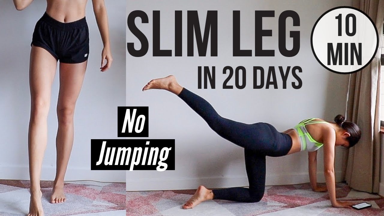 Fashion SLIM LEGS IN 20 DAYS! 10 min No Jumping Quiet Home Workout ...