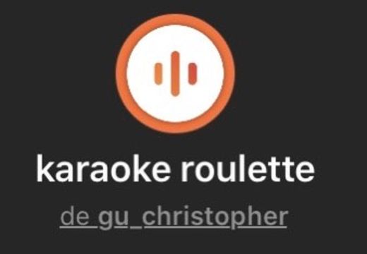 Karaoke roulette