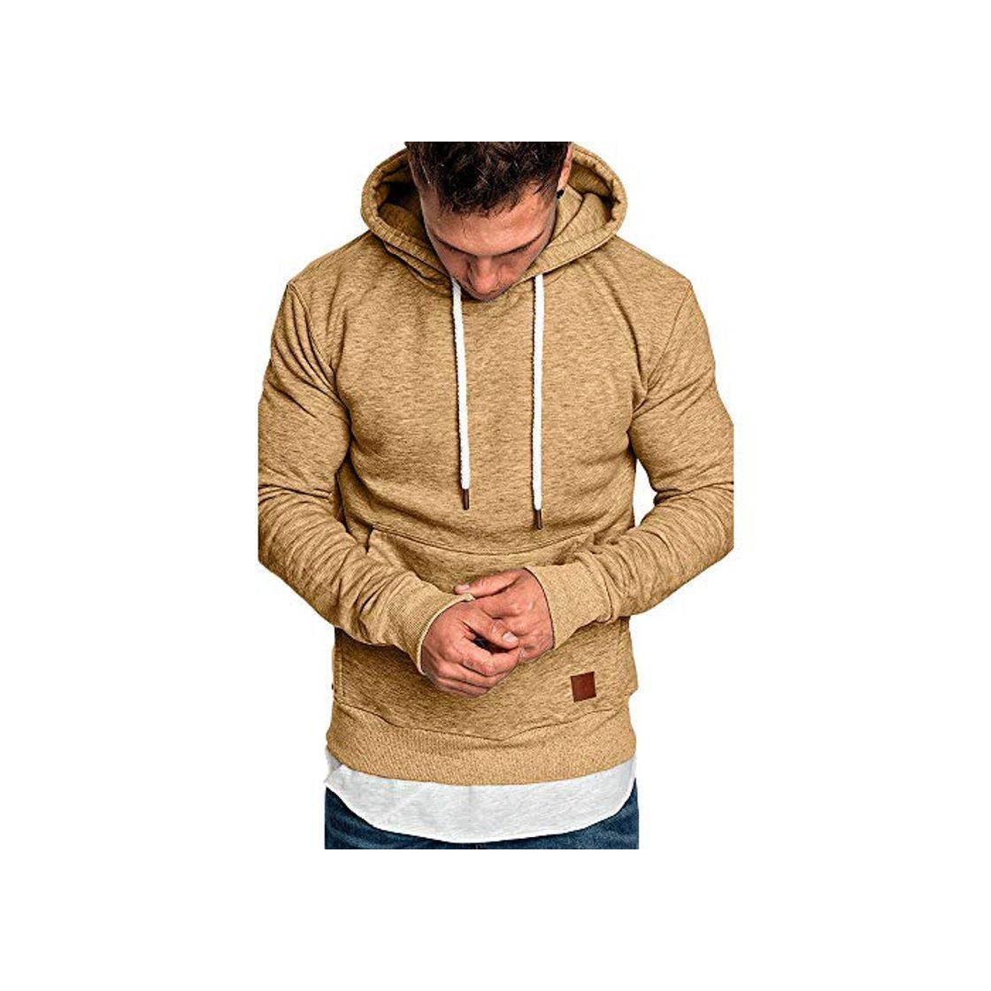 Product riou ¡Oferta Sudaderas con Capucha para Hombre Cosy Chaqueta Deportiva Sudadera con