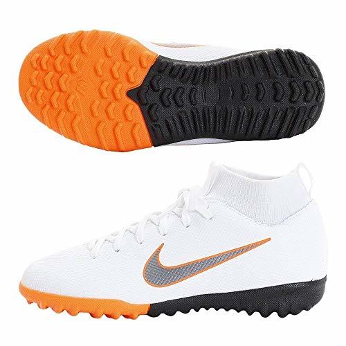 Product NIKE Mercurial Superflyx Vi Academy TF Zapatillas de Fútbol, Unisex Niños, Blanco