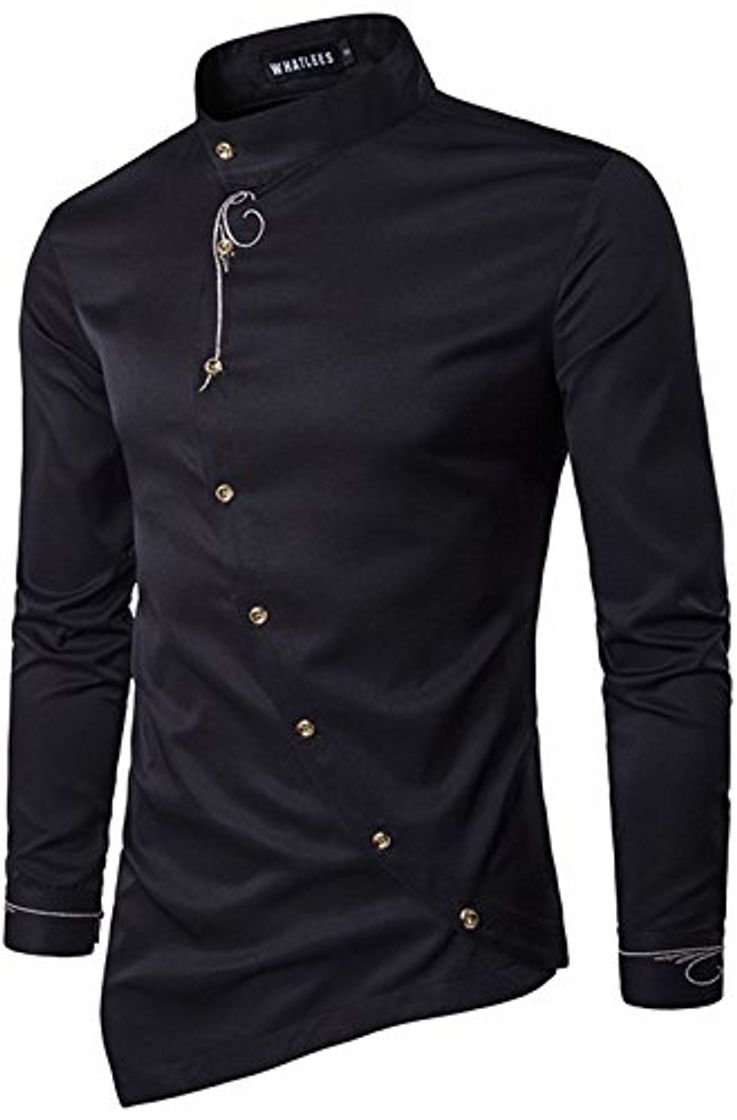 Producto Whatlees - Camisa de vestir de manga larga para hombre