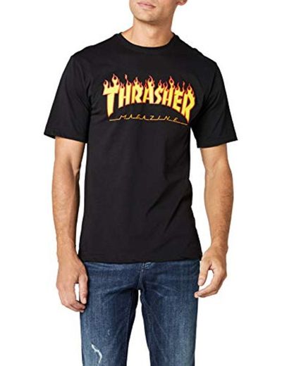 THRASHER TRUTSH05749 Camiseta, Negro