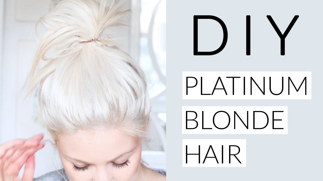 Social DIY Icy White Platinum Blonde Hair Tutorial - YouTube