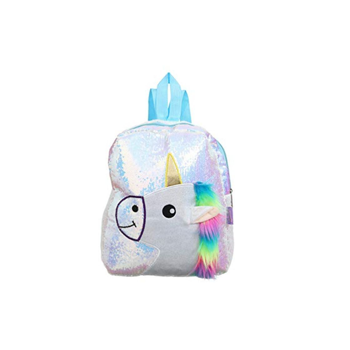 Social FENICAL Backpack Purse Girls Sequins Unicorn Bookbag Glitter Travel Daypack Iridescent Schoolbag