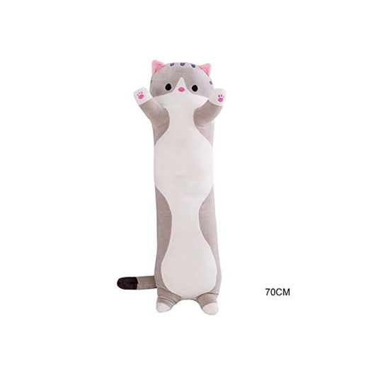 Ohyoulive Cute Plush Cat Doll Soft Stuffed Kitten Pillow Doll Toy Gift for Kids Girlfriend Creative New Long Cat Plush Toy Pillow Cute Doll Ragdoll Gift Sofa Supplies Soft and Good Breathability