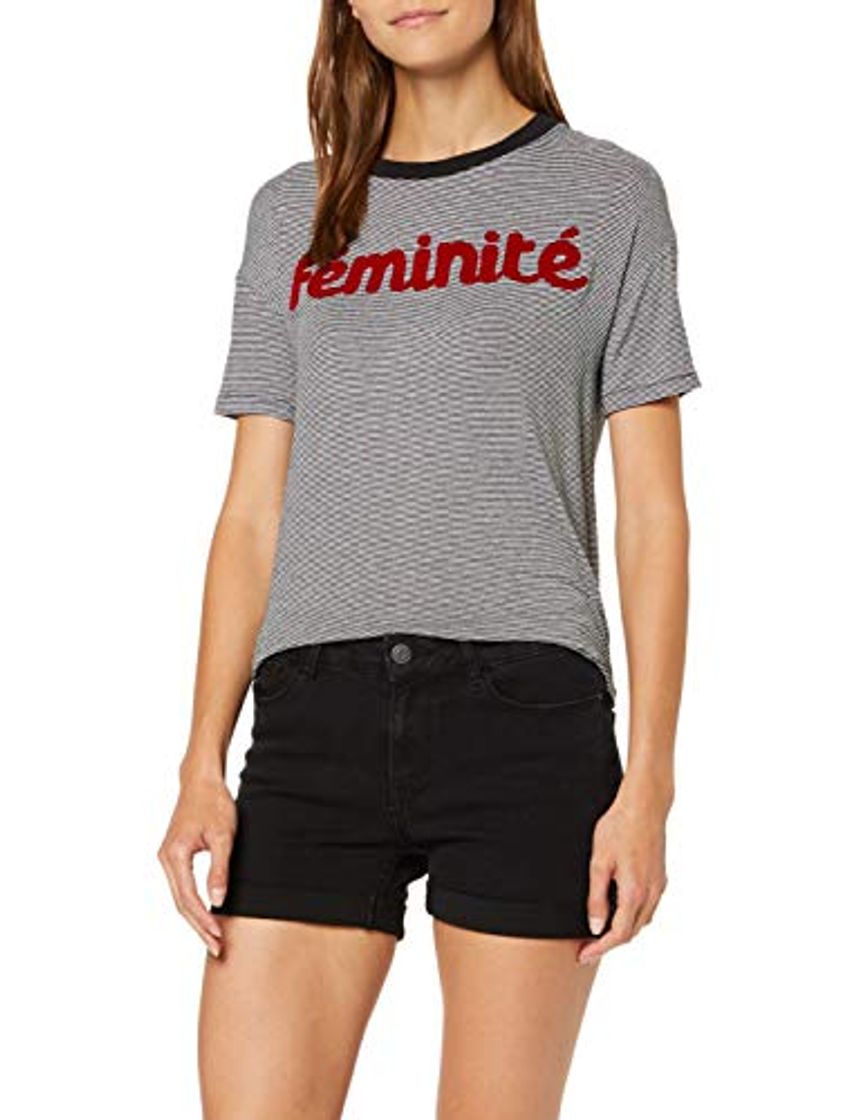 Social Vero Moda NOS Vmhot Seven NW Dnm Fold Shorts Mix Noos Pantalones