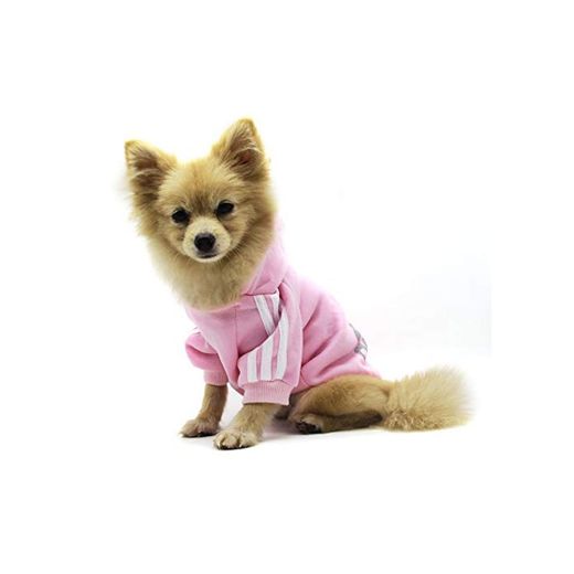 QiCheng&LYS Adidog Dog Hoodie Ropa, Mascota Cachorro Gato algodón Lindo cálido Sudadera