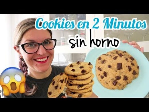 COOKIES en tan SÓLO 2 MINUTOS *Galletas SIN HORNO - YouTube