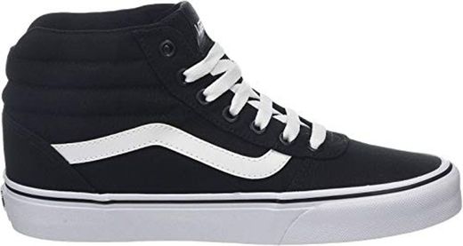 Vans Ward Hi Mujer, Zapatillas Altas, Negro