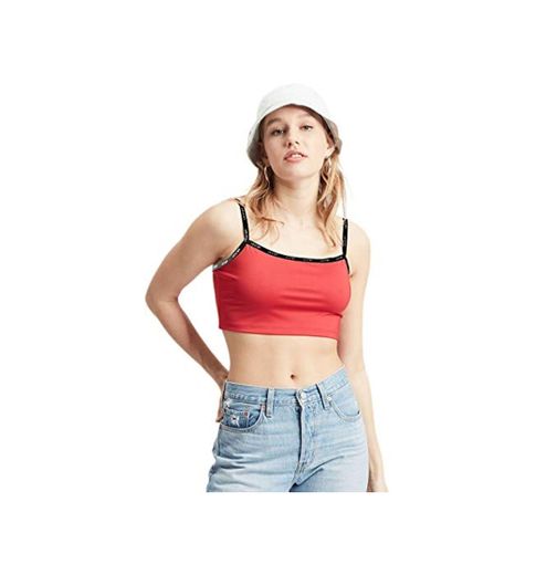 Top Levis Zoey Crop Rojo Mujer M Rojo