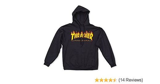 Thrasher Flame Hoodie, Black, Medium: Clothing - Amazon.com
