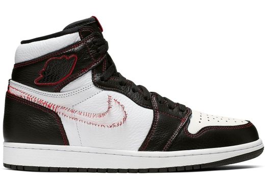 Jordan 1 Retro High Defiant White Black Gym Red - CD6579-071