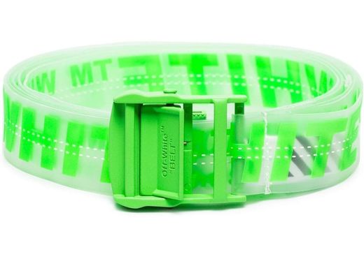 OFF-WHITE Industrial Logo Rubber Belt Green - SS19