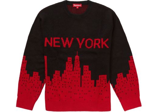 Supreme New York Sweater Black - SS20