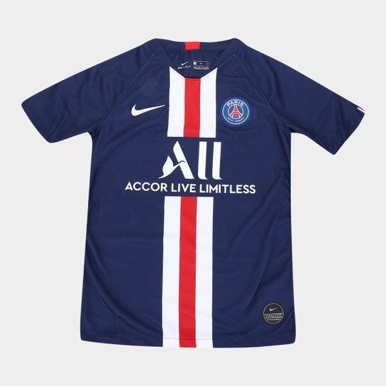 Moda Camisa Paris Saint-Germain Juvenil Home 19/20 s/n° Torcedor Nike ...