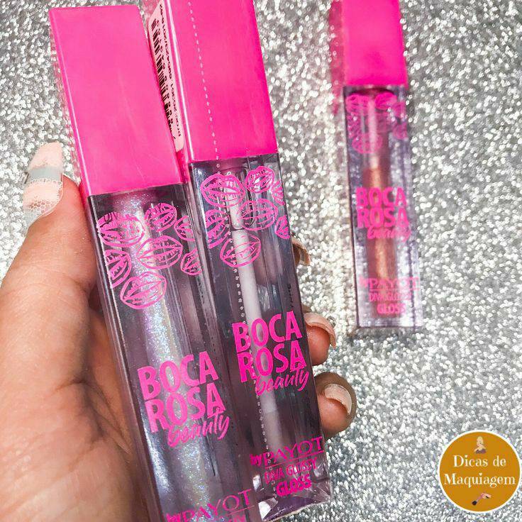 Moda Gloss/boca rosa 