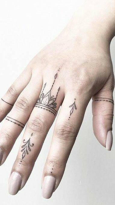 Fashion Tatto/dedo tipo anel