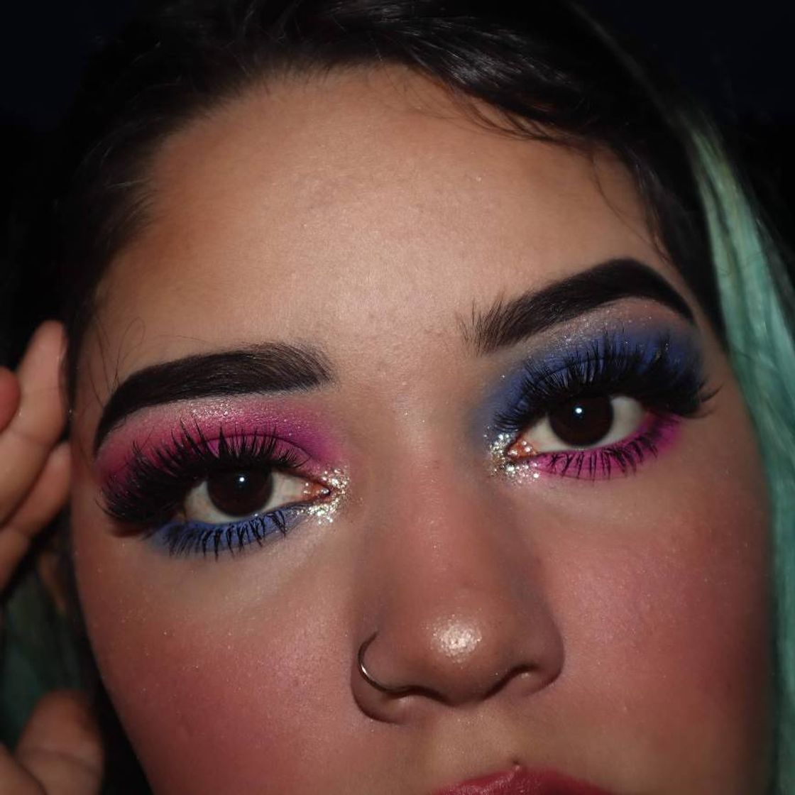 Fashion Pink and purple Makeup