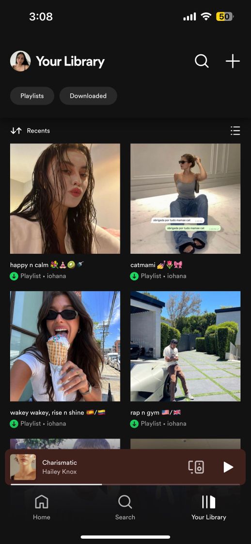 Social Minhas playlists no spotify