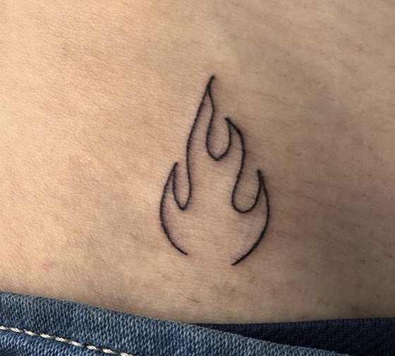 Moda fire tattoo