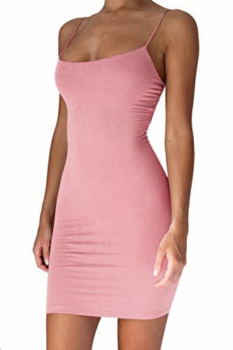 Producto Mini Vestido Sin Mangas De Tirantes Finos Ajustado Ceñido Al Cuerpo para