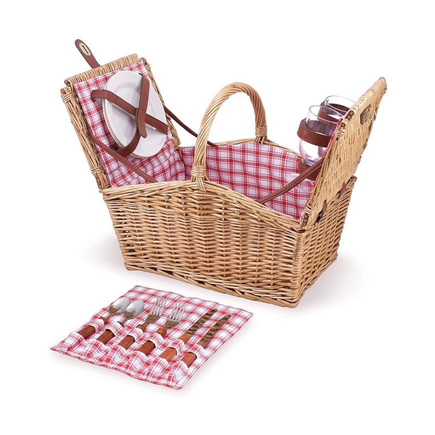 Social Picnic Time | Piccadilly Willow Picnic Basket 