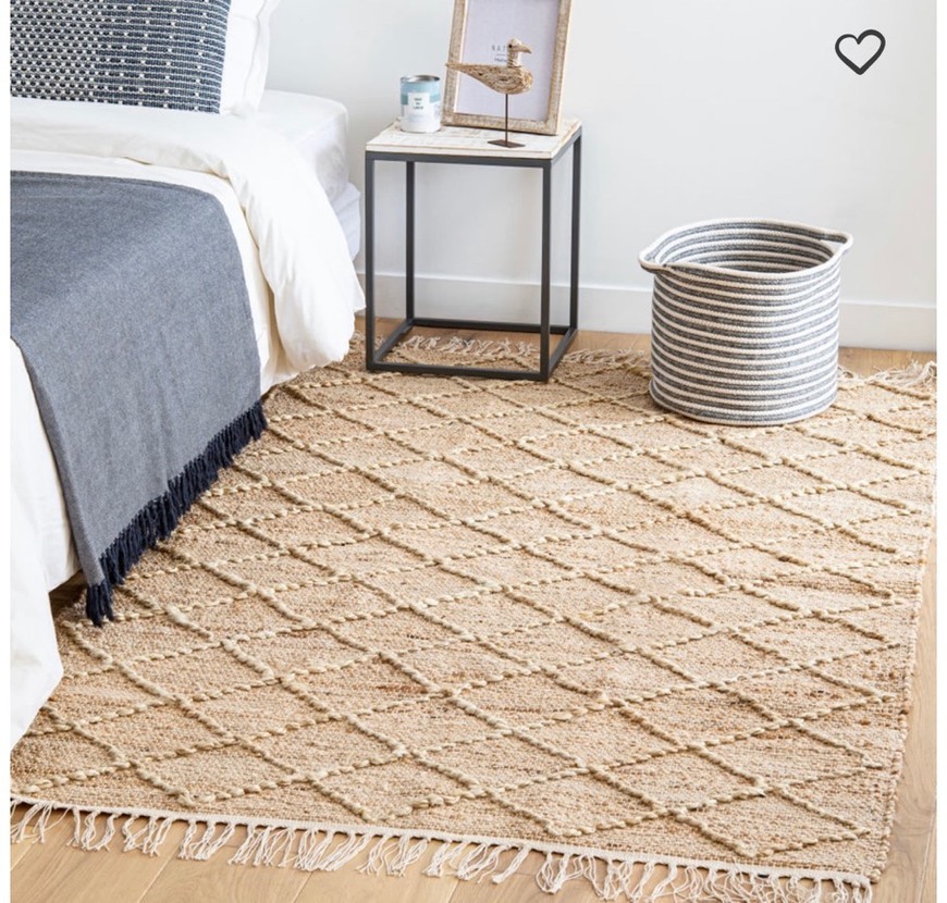 Social Alfombra de yute beige y crudo 120x180 Alizee