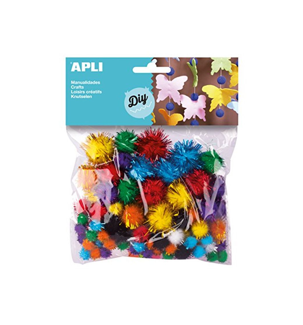 Product APLI Kids- Bolsa pompom brillante, Color