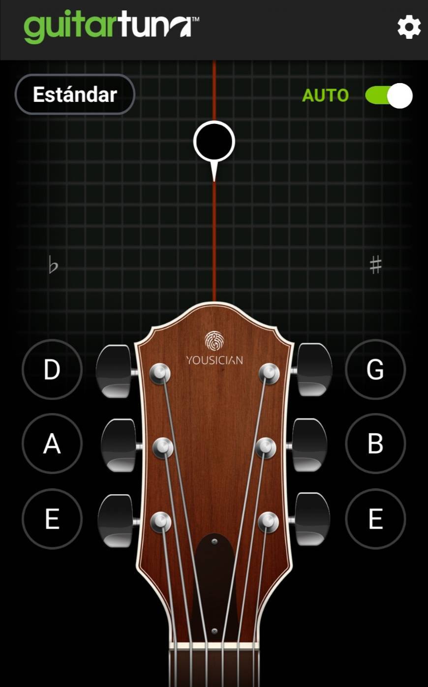 App GuitarTuna: Guitar, Bass tuner