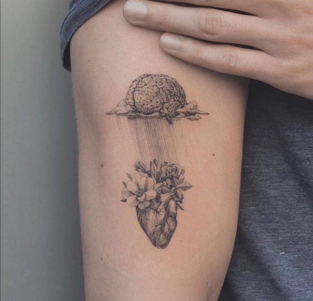 Moda Heart and mind tattoo