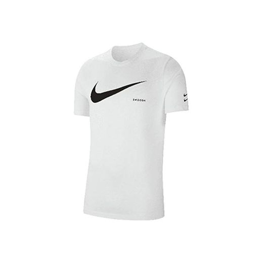 NIKE M NSW Swoosh Hbr SS tee T-Shirt, Hombre, White/