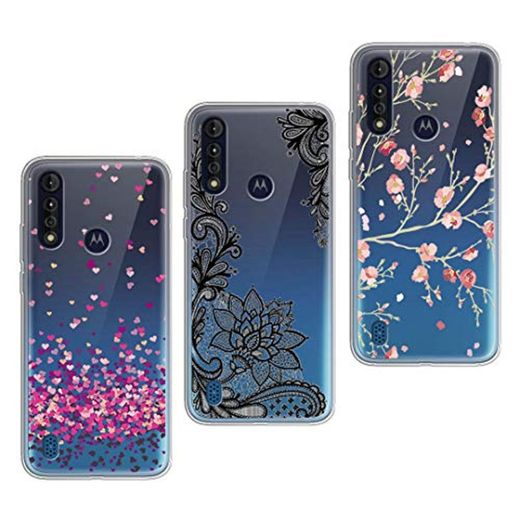 LJSM Funda para Motorola Moto G8 Power Lite (6.5") [3 Piezas] Transparente