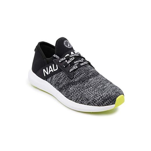 Nautica tenis de moda para mujer con cordones, zapatillas de correr casuales