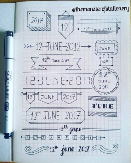 Dates layout 