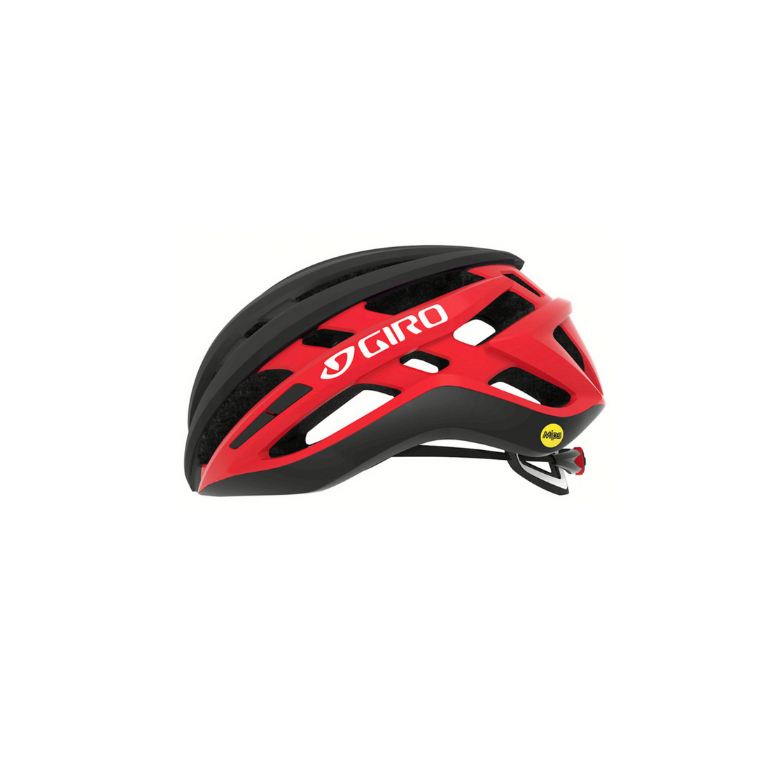 Fitness Giro Agilis Casco de Ciclismo Road, Unisex Adulto, Negro Mate y Rojo