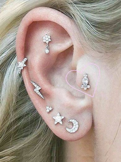 inspirações de piercings na orelha
