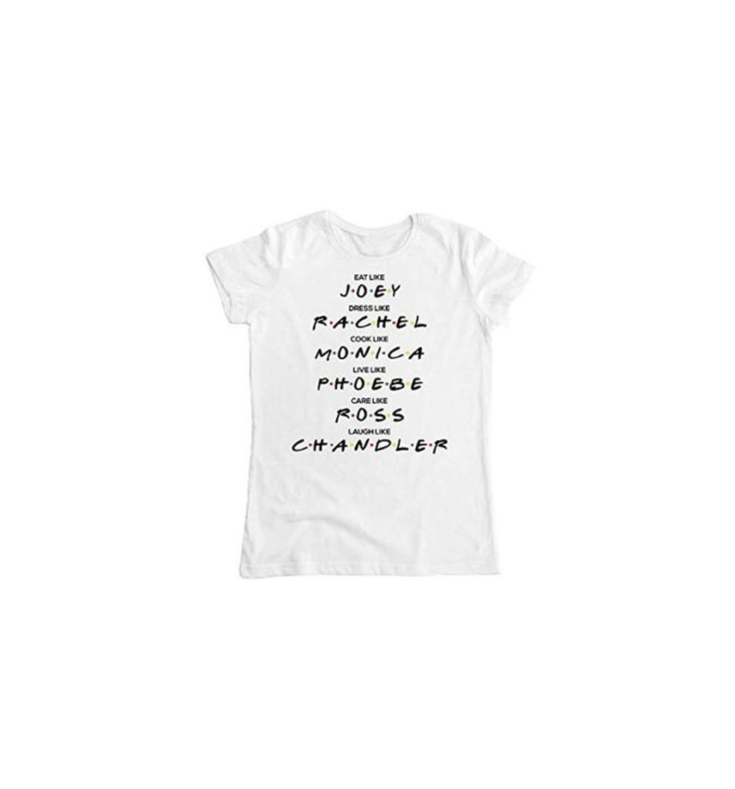 Products Eat Dress Cook Live Care Laugh Like Camiseta para Mujer Small