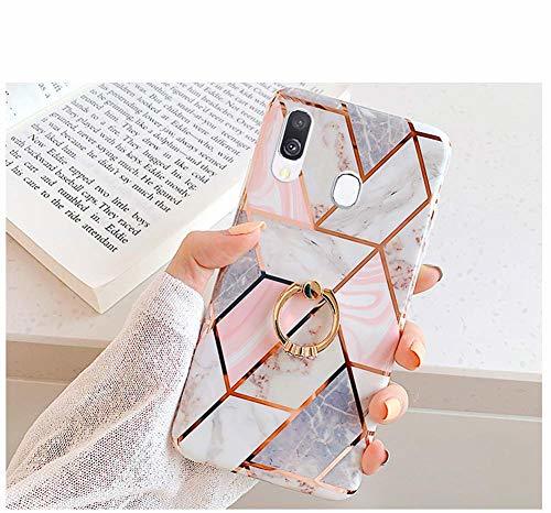 Social Uposao Compatible con Funda Samsung Galaxy A40 Purpurina Funda Girly Case 3D