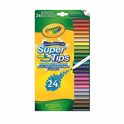 Social Vivid Imaginations - Set de 24 crayolas supertips, Multicolor