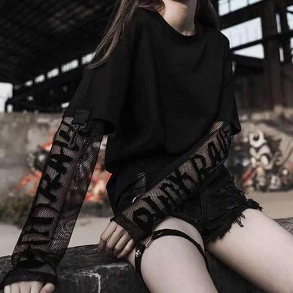 Social Camiseta con mangas de tul