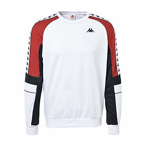 Kappa Arlton Sudadera Blanca Y Roja