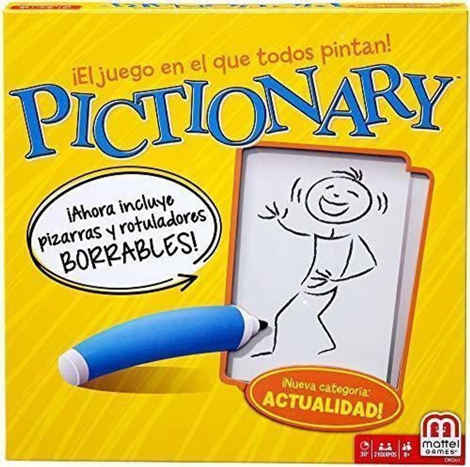 Social Mattel Games Pictionary, juego de mesa 