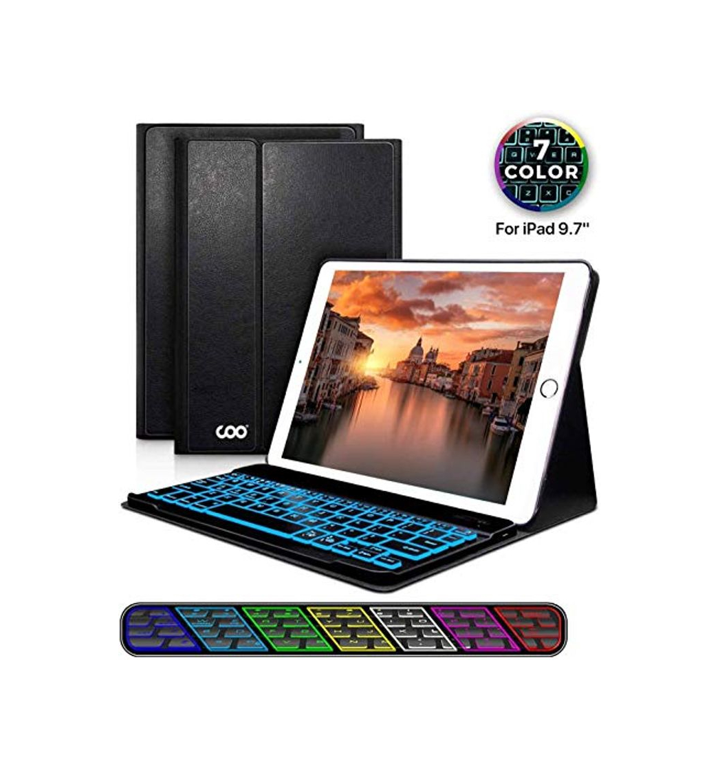 Productos COO Funda Teclado iPad, Funda Magnética iPad 9.7 con Teclado Español