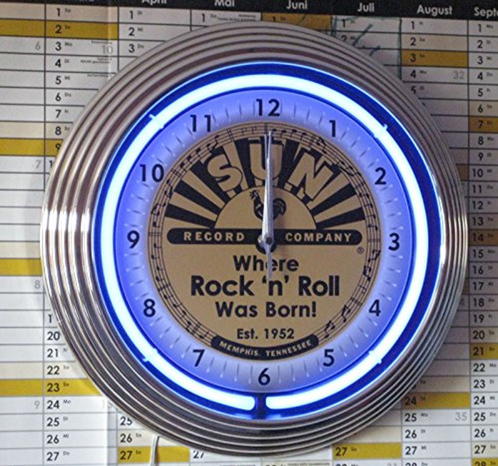 Product Neon reloj – Sun Records de Where Rock 'n Roll Was Born de 1952 – Iluminación