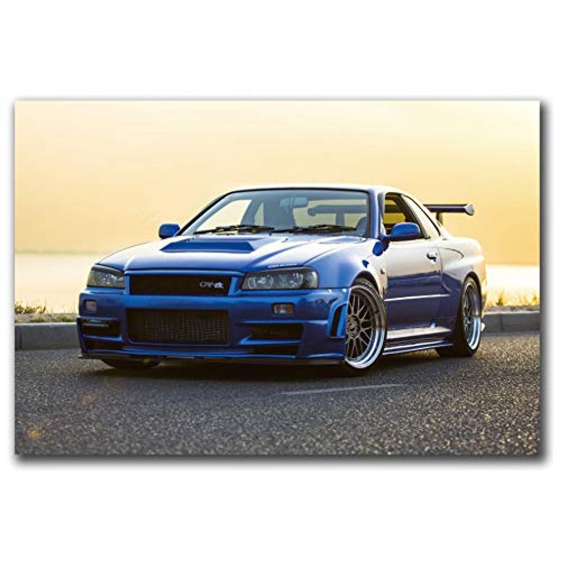 Products NO BRAND Pintura sobre Lienzo Carteles e Impresiones Nissan Skyline Muscle Car