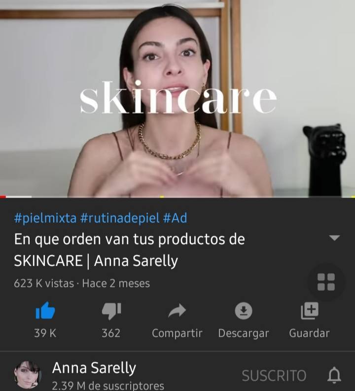 Moda Orden en el que van los productos de skincare (Anna Sarelly)