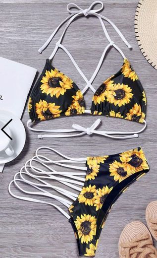 ZAFUL - Conjunto de Bikini Acolchado para Mujer