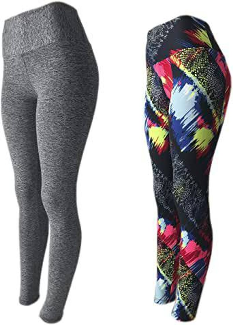 Product KIT 2 Leggings Fitness Suplex Lisa ou Estampada